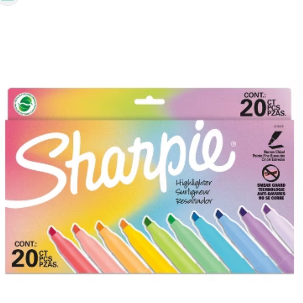New Sharpie 20 pc Highlighter
